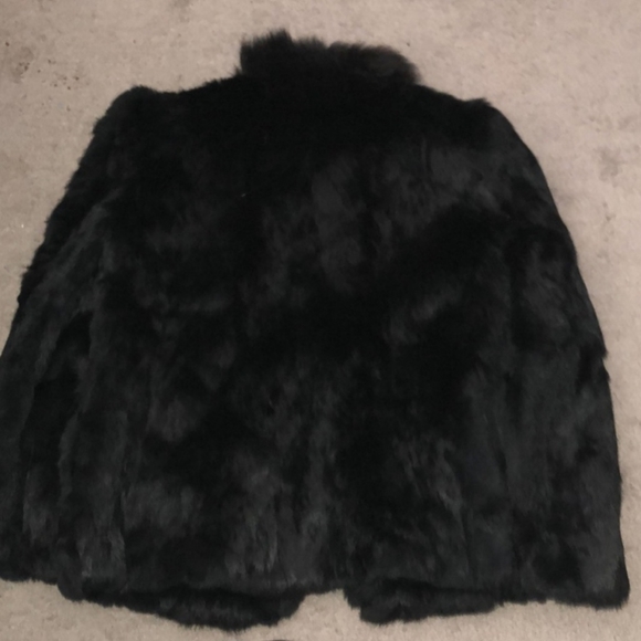 Black 100% Rabbit fur jacket - Picture 2 of 3